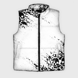 Мужской жилет БЕЛЫЕ ЧЕРЕПА, цвет: 3D-черный