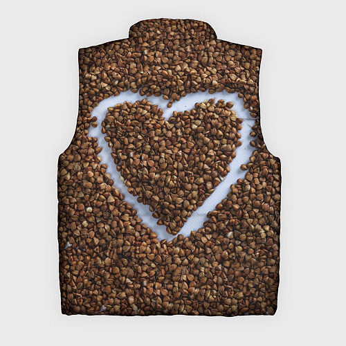 Мужской жилет I love гречка / 3D-Черный – фото 2