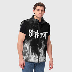 Мужской жилет SLIPKNOT, цвет: 3D-светло-серый — фото 2