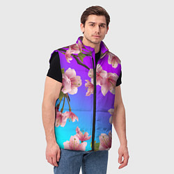 Мужской жилет САКУРА ВИШНЯ, цвет: 3D-черный — фото 2