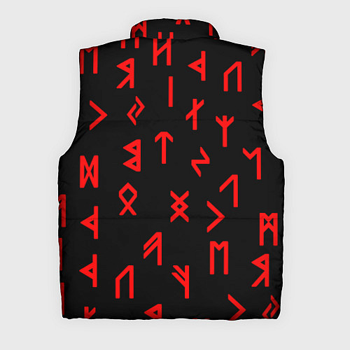 Мужской жилет КРАСНЫЕ РУНЫ / 3D-Красный – фото 2