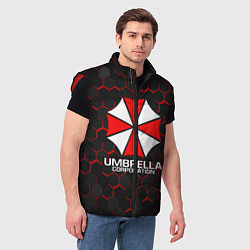 Мужской жилет UMBRELLA CORP, цвет: 3D-красный — фото 2