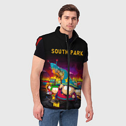 Мужской жилет Южный Парк, цвет: 3D-красный — фото 2
