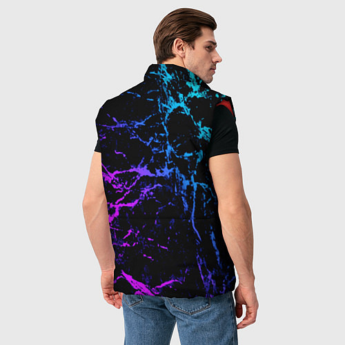 Мужской жилет МРАМОР NEON / 3D-Красный – фото 4
