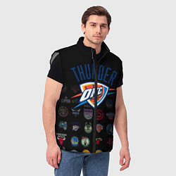 Мужской жилет Oklahoma City Thunder 2, цвет: 3D-светло-серый — фото 2