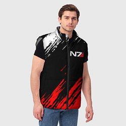 Мужской жилет MASS EFFECT N7, цвет: 3D-светло-серый — фото 2