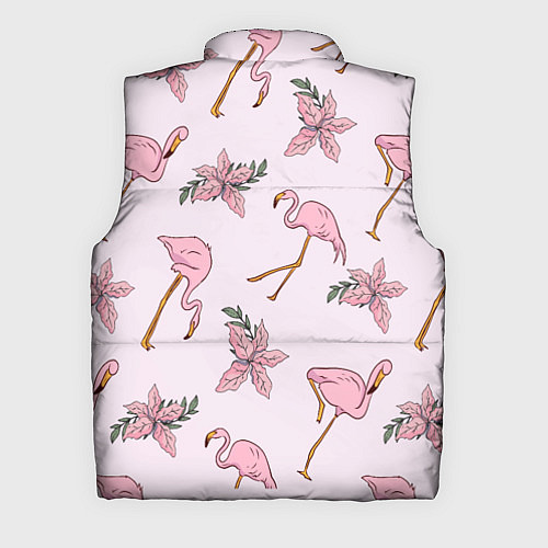 Мужской жилет Розовый фламинго / 3D-Черный – фото 2