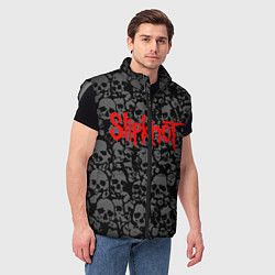 Мужской жилет SLIPKNOT, цвет: 3D-светло-серый — фото 2