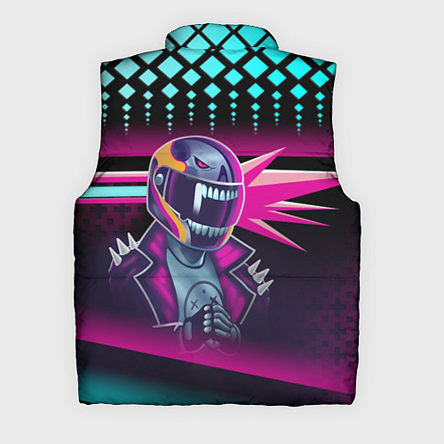 Мужской жилет НЕОНОВЫЙ ГОНЩИК / 3D-Светло-серый – фото 2