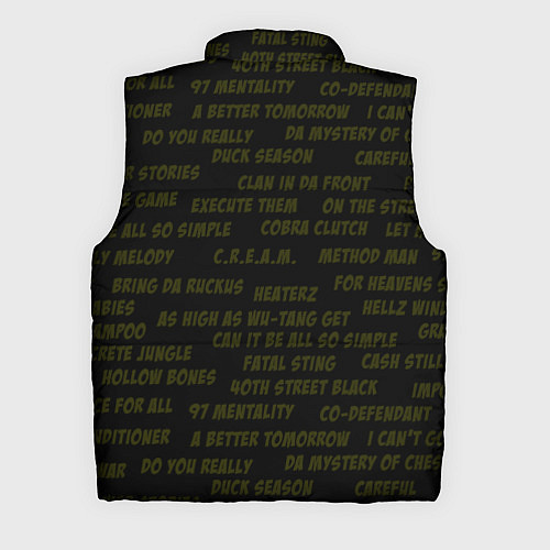 Мужской жилет WU-TANG CLAN / 3D-Черный – фото 2