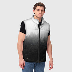 Мужской жилет Лес, цвет: 3D-черный — фото 2