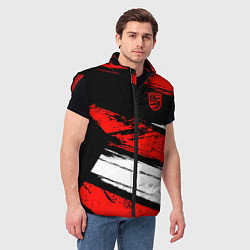 Мужской жилет Porsche, цвет: 3D-красный — фото 2