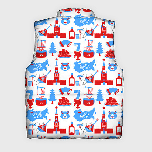 Мужской жилет РОССИЯ УЗОР / 3D-Красный – фото 2