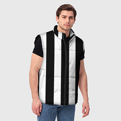 Мужской жилет Полоска, цвет: 3D-черный — фото 2