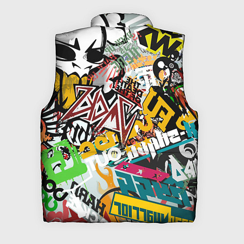 Мужской жилет Стикеры / 3D-Красный – фото 2