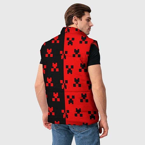 Мужской жилет MINECRAFT CREEPER / 3D-Красный – фото 4