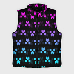 Мужской жилет MINECRAFT CREEPER NEON, цвет: 3D-черный