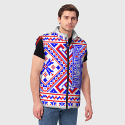 Мужской жилет Лес мой храм, цвет: 3D-красный — фото 2