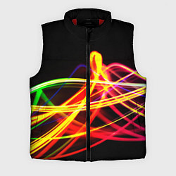 Мужской жилет АБСТРАКТНЫЕ ЛУЧИ, цвет: 3D-красный