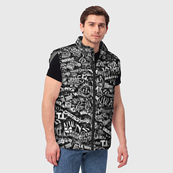 Мужской жилет Top Hip Hop, цвет: 3D-светло-серый — фото 2