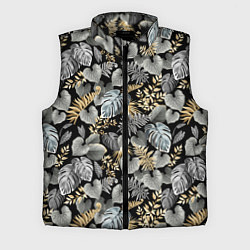 Мужской жилет Серебряные листочки