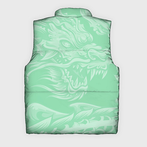 Мужской жилет Изумрудный дракон / 3D-Светло-серый – фото 2