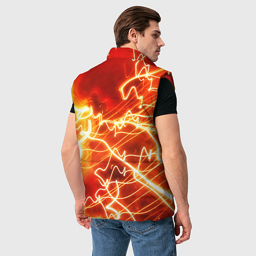 Мужской жилет ОГНЕННАЯ МОЛНИЯ / 3D-Красный – фото 4