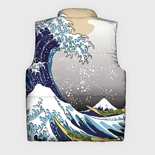 Мужской жилет The great wave off kanagawa / 3D-Красный – фото 2