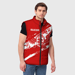 Мужской жилет Russia, цвет: 3D-черный — фото 2