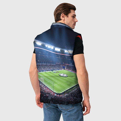 Мужской жилет FC MILAN / 3D-Красный – фото 4