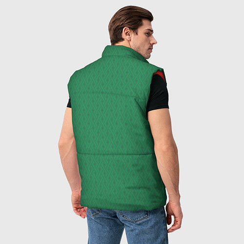 Мужской жилет Не стой на пути паровоза! / 3D-Красный – фото 4