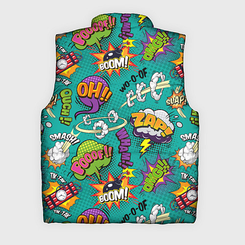 Мужской жилет Pop art comics / 3D-Черный – фото 2