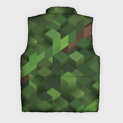 Мужской жилет Minecraft / 3D-Красный – фото 2