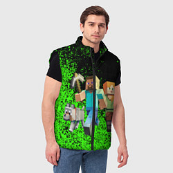 Мужской жилет Minecraft, цвет: 3D-черный — фото 2