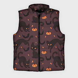 Мужской жилет Хэллоуиновский кот
