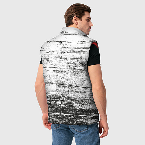 Мужской жилет Деревянный / 3D-Красный – фото 4