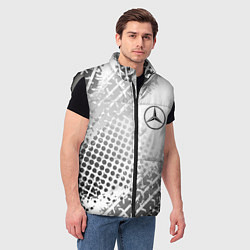 Мужской жилет Mercedes-Benz, цвет: 3D-светло-серый — фото 2