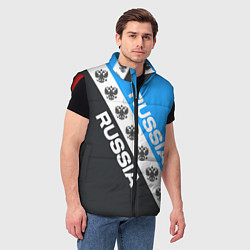 Мужской жилет RUSSIA SPORT, цвет: 3D-красный — фото 2