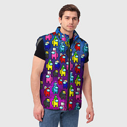 Мужской жилет AMONG US, цвет: 3D-светло-серый — фото 2