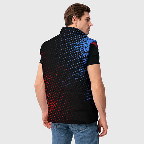 Мужской жилет BMW ТЕКСТУРА / 3D-Красный – фото 4