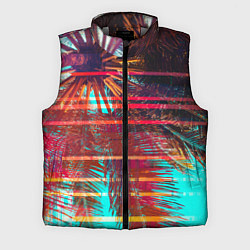 Мужской жилет Palm glitch art