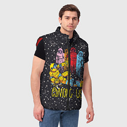 Мужской жилет Among Us - Среди Нас, цвет: 3D-красный — фото 2