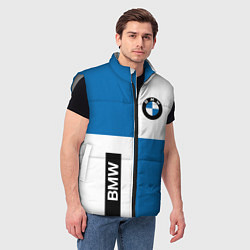 Мужской жилет BMW, цвет: 3D-светло-серый — фото 2