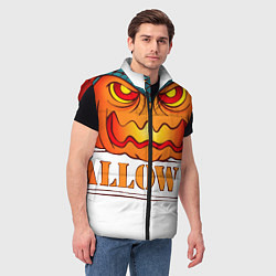Мужской жилет Halloween and Russia, цвет: 3D-красный — фото 2
