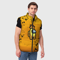 Мужской жилет Among Us Cheese Z, цвет: 3D-черный — фото 2