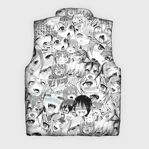 Мужской жилет Ahegao monochrome / 3D-Черный – фото 2