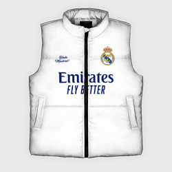 Мужской жилет REAL MADRID, домашняя 2021, цвет: 3D-светло-серый