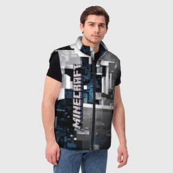 Мужской жилет Minecraft, цвет: 3D-черный — фото 2