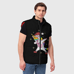 Мужской жилет Unicorn Dab, цвет: 3D-красный — фото 2