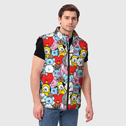 Мужской жилет BT21 BTS, цвет: 3D-черный — фото 2